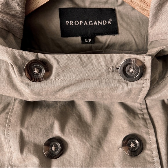 NEW 100% Cotton Short Trench Jacket in Khaki *Note - Picture 8 of 14